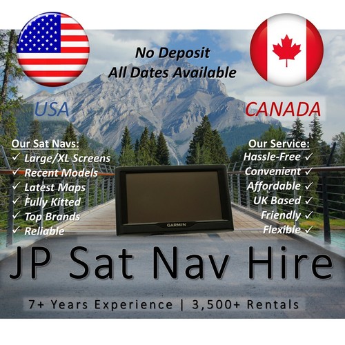 Sat nav gps hire rental - sat, usa