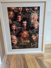The Hobbit signed poster x11