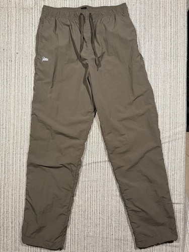 Patta nylon track pants khaki - patta,