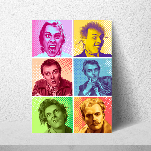 Rik mayall poster print - rik,