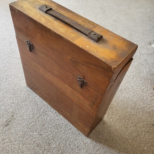 Antique vintage wooden record - vintage,