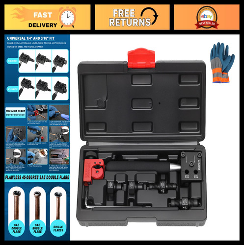 Brake line flaring tool kit - brake,