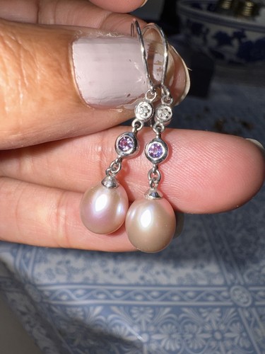Stunning 9ct white gold - gold, pearl