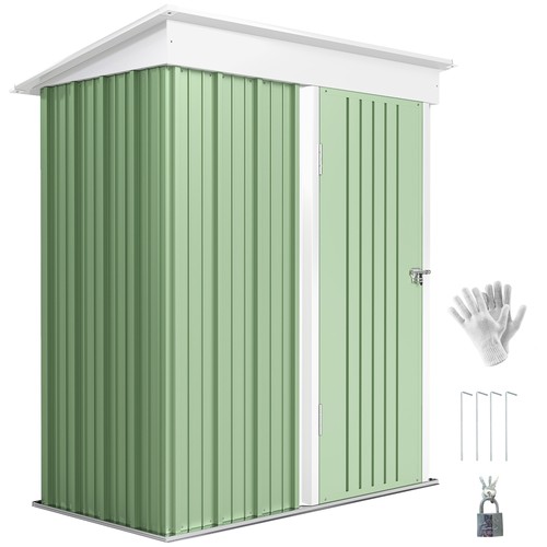Outsunny steel garden shed - steel,