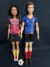 Mattel Barbie Soccer Player Ken And Barbie