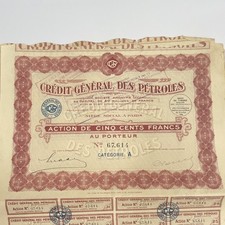 CREDIT GENERAL DES PETROLES