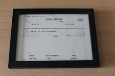 HMS HOOD ROYAL NAVY BATTLE CRUISER LAST MESSAGE 24 MAY 1941 FRAMED