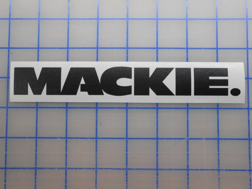 Mackie decal 7 5 11 - 7.5", 11"