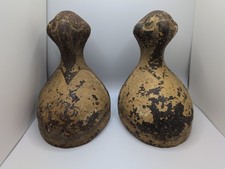 2x Antique Vintage Ornate Cast