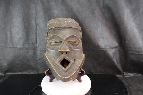 Hand carved wooden - wooden, tribal