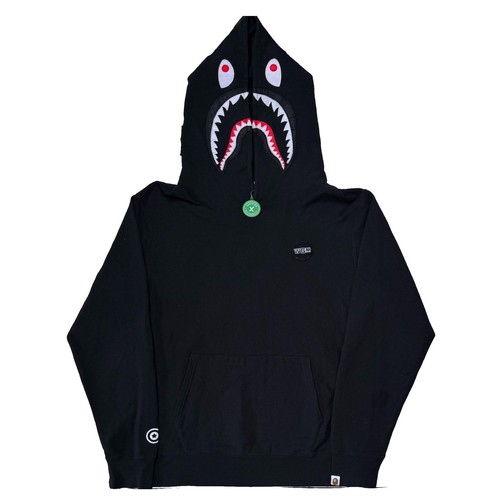Bape black pullover shark - bape,