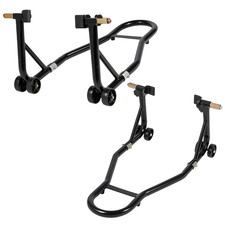 Motorbike Motorcycle  Front fork & Rear Wheel Vee Paddock Stand Set for Bobbins.