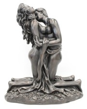 Lrg Vtg 1998 CROSA EMBRACING COUPLE Bronzed Resin Sculpture 12" 3.3kg - C68