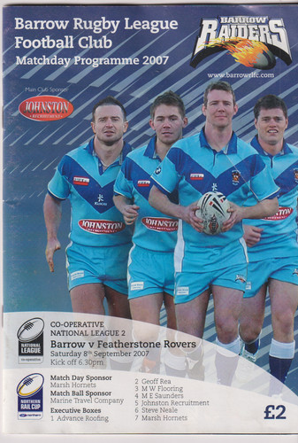 Barrow rlfc featherstone - rlfc, v