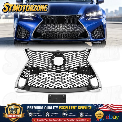 Front bumper grille chrome - front,