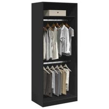 Wardrobe Black 80x50x200