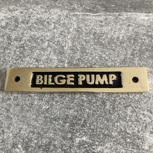 Brass bilge pump - ‘bilge, pump’
