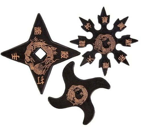 Rubber ninja stars soft safe - ninja,