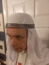 Arab Sultan Egyptian Headpiece Hat Cap Headdress Fancydress Costume Nativity 