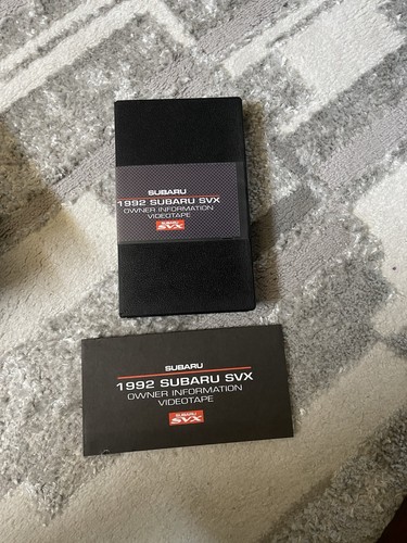 Subaru 1992 svx owner info - svx,