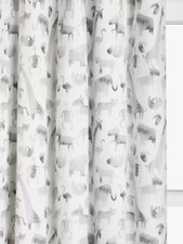 John Lewis Safari Friends Pencil Pleat Pair Blackout Lined Curtains W168 D182cm
