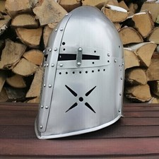 Medieval Pot Helmet 18G Steel