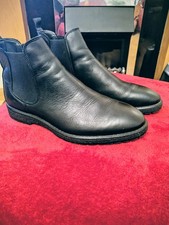 Zara Men Black Leather Chelsea