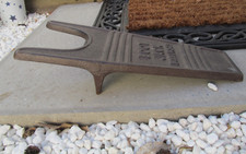 Antique Heavy Cast Iron Boot Jack Wellies Riding Garden Hiking Stables Pull