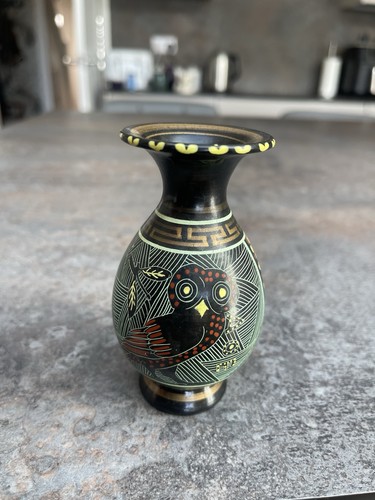 Vintage hand painted greek - hand,
