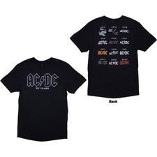 AC/DC 'History Logo' Black T