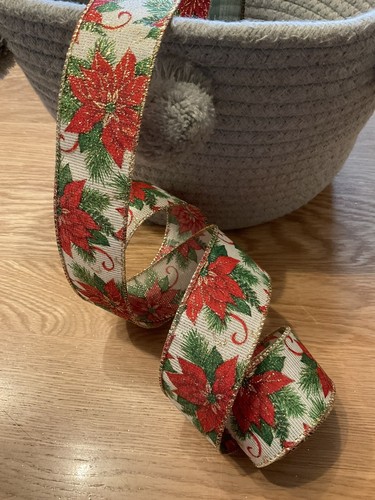 Christmas wired ribbon - ribbon, ~