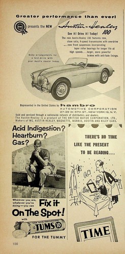 Original 1953 austin healey - ad,