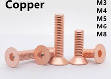 Pure Copper Hex Socket Bolts