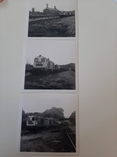 1974 Locomotives at Teversal Railway Station, Notts, Photographs x3