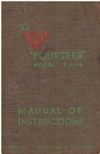 ALVIS TA14 SALOON & D.H.COUPE 1946-50 OWNERS INSTRUCTION & MAINTENANCE HANDBOOK