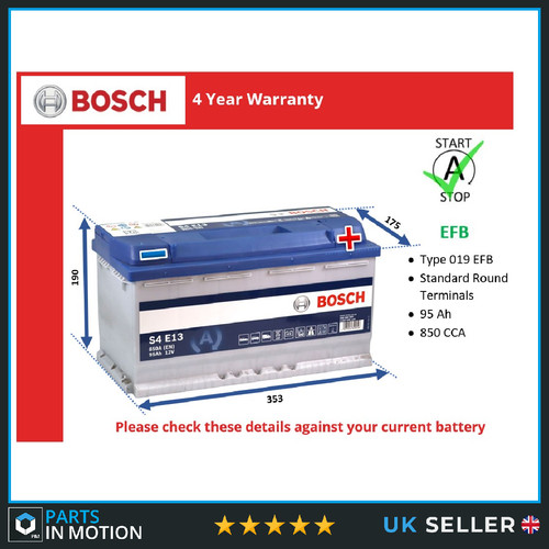 Efb car battery fits mercedes - efb,