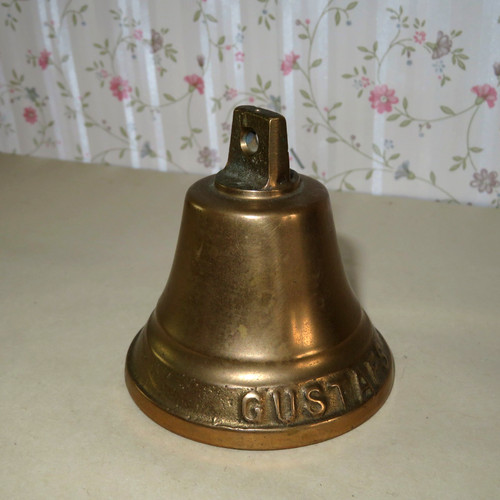 Solid brass ships bell gustaf - ships,