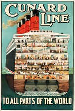 VINTAGE CUNARD LINE OCEAN