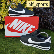 ❤ BNWB & Authentic Nike ® Cortez Nylon Trainers in Black & White UK Size 6 EU 40