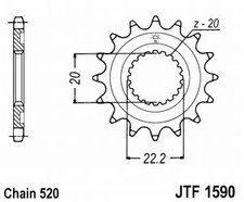 Sprocket pr chain kit Yamaha