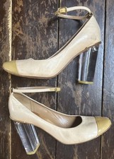 Vtg 2000s CHLOE Cream Gold