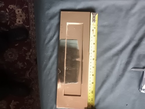 Brass letter box used - brass,