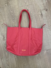 KENZO Coral Red Shopper Bag