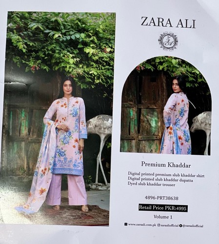 3piece unstitched slub - 3piece,