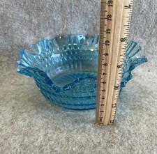 Vintage Sowerby Blue Pressed