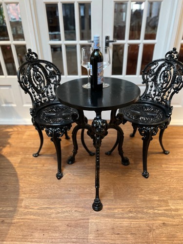 Crown cast iron chairs - iron, and