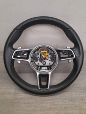 GENUINE PORSCHE CAYENNE 92A 2017 STEERING WHEEL WITH KNOBS IN BLACK 95B419798D