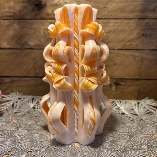 Beautiful hand carved candle - beautiful,