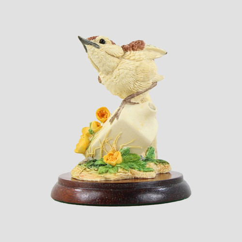 Wren porcelain bottle - wren, on