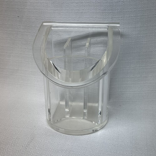 Clear lucite desk - desk, pen